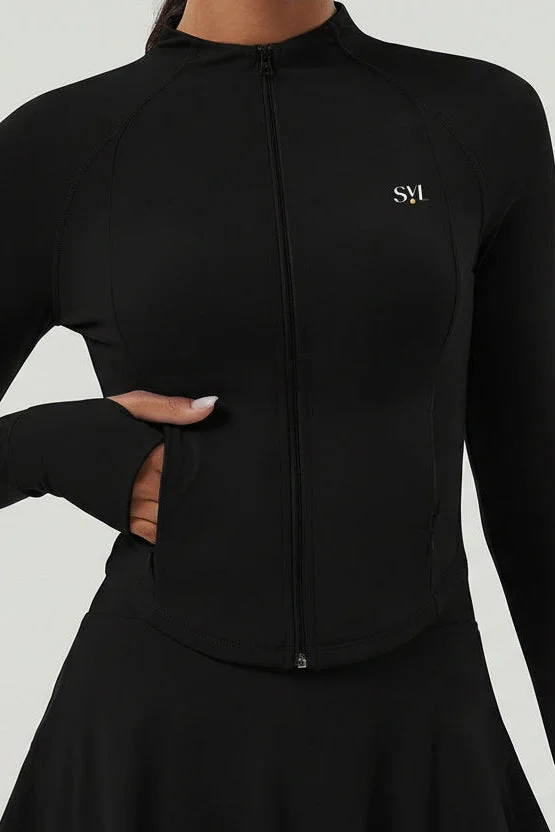 SVL Black Women's Sports Jacket - Black - SVL for Women | Best Price UAE